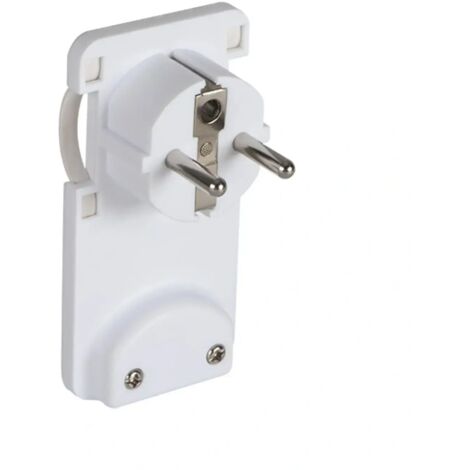 spina volante elettrica schuko ultra piatta 2p+t tedesco bianco