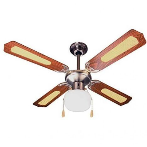 Zephir ventilatore da soffitto diametro 107 in legno con luce zfs9107m