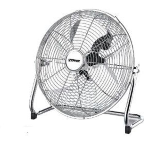 ZEPHIR Ventilatore Da Terra In Metallo Cromato - Power Fan 45Cm