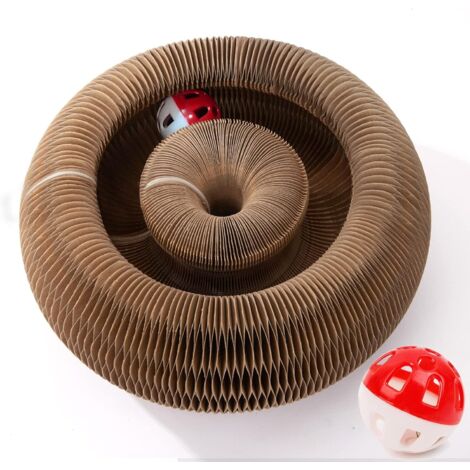 Ersandy – Jouet interactif pour chat – Papier ondulé de haute qualité – Design innovant pour exercice mental et physique – Dimensions compactes (1/5)