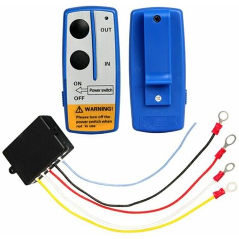 CHOYCLIT Treuils,Télécommande de treuil sans fil 12 V, kit de télécommande de treuil sans fil universel 12 V 50 pieds pour camion de voiture (2 grandes télécommandes incluses) (1/3)