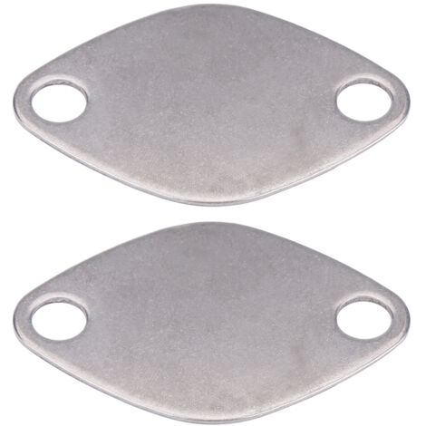 Jeffergarden – Kit de plaques d'obturation de vanne EGR en acier inoxydable – Lot de 2 plaques – Compatible Renault et Vauxhall – Installation facile