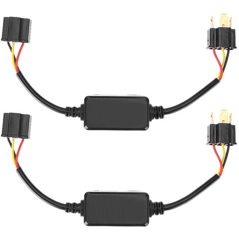GARRYFIZH Suuonee phare décodeur, 2pcs voiture LED phare décodeur radio audio anti-interférence erreur Canceler filtre pour H4 (1/5)