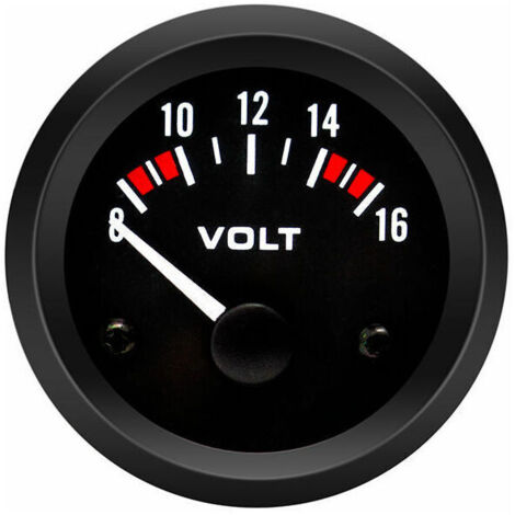 Voltmètre Volt Jauge BX100007 52mm/2in Voltmètre Jauge （8-16V） voltmetre voiture gauge+gorgeri universal 12v voltmètre,