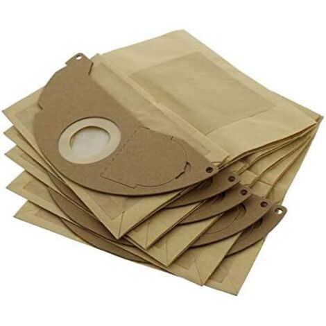 Lot de 5 sacs en papier pour aspirateur Karcher A2000 A2099 Wd2.000 Wd2.499 (1/4)