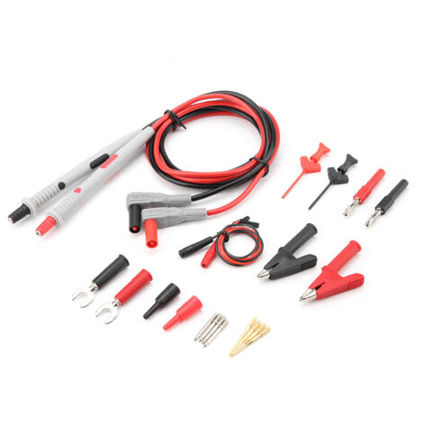 GARRYFIZH Kit de fils de test multimètre 2 couleurs, jeu de fils, pliable et durable pour les tests de connexion de circuits et la réparation à domicile (1/5)