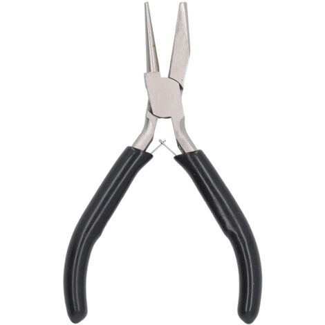 GARRYFIZH Pince à boucler le fil de 5 pouces, pince à nez rond demi-Concave, outil d'enroulement en acier au carbone pour la fabrication de bijoux à faire soi-même (1/5)