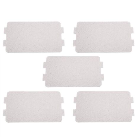 GARRYFIZH Plaque de mica pour four à micro-ondes, résistante aux hautes températures, pour appareils électroménagers argentés de 11,7 x 6,4 cm (4,6 x 2,5 pouces).