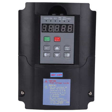 Jeffergarden Onduleur à fréquence variable Entrée 1/3 phases AC180‑250V Sortie triphasée 220V 3kw A2‑8030 (1/5)