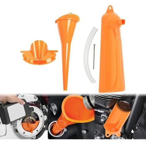 Kit d\'entonnoir de rechange pour filtre huile anti-goutte pour Harley-Fei Yu, kit d\'entonnoir de rechange - Orange (1/5)