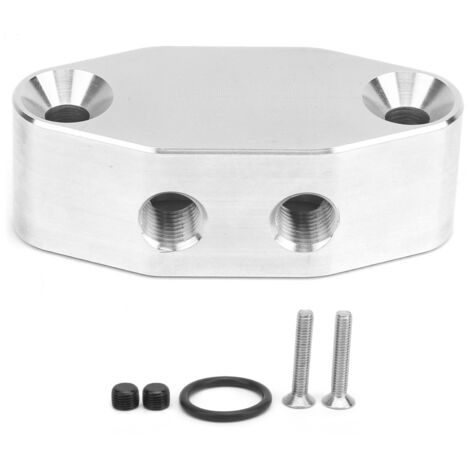 Jeffergarden Accessoire de moteur de voiture de plaque d'adaptateur de relocalisation de capteur de pression d'huile adapté au filetage M16-1.5 de camion LS (1/5)