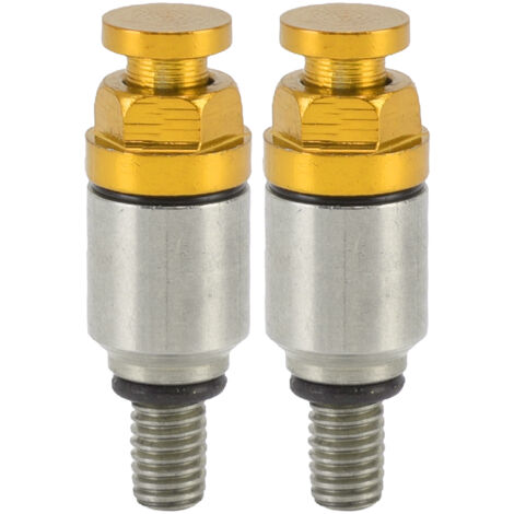 GARRYFIZH 2 pièces M5x0.8 fourche en alliage d'aluminium purgeur d'air soupape de surpression de remplacement pour CRF150R CR125R CR250R CRF250R jaune (1/5)