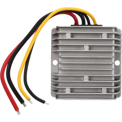 Jeffergarden Convertisseur régulateur de tension 9-40V DC à 24V, étanche IP68, pour voiturette de Golf, voiture, LCD, lumières LED, instrumentation