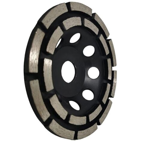 Disque Diamant Meuler et Poncer, Meule Abrasive Diamante 125mm x 22,23mm Double Range, pour Poncer Chape, Dalle Bton, Carrelage et Colle Carrelage. (1/5)