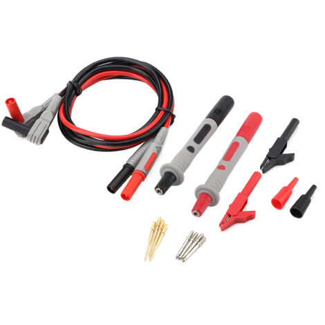 GARRYFIZH Ensemble de fils de test de multimètre électrique, kit de fils, test de circuit de fiche banane en cuivre de résistance au gel pour la mesure (1/5)