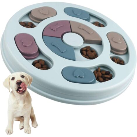 Jouet Chiens Intelligent Friandise,Ralentissez à Manger des Jouets de Chien,Puzzle Intelligence Anti-dérapant Jouets pour Chien,Chiot et Chat (1/5)