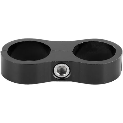 Jeffergarden 12AN tuyau séparateur pince diviseur Clip alliage d'aluminium raccord adaptateur pour huile/carburant tuyau LineBlack (1/5)