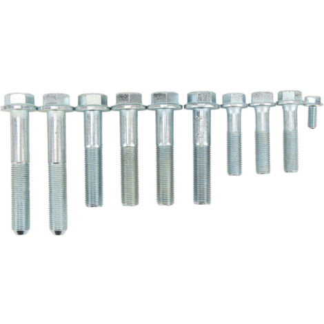 Jeffergarden 10 pièces K série Kit de boulons de Transmission cloche botier démarreur carter d'huile remplacement de boulon pour moteur Acura K20 K24 (1/5)