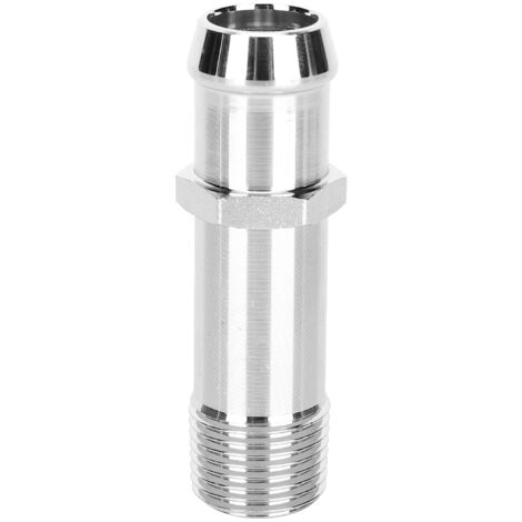 Jeffergarden Tuyau de chauffage de raccord de pompe à eau en acier chromé 1/2in NPT à 3/4in Barb SBC BBC Fit pour Chevrolet (1/5)