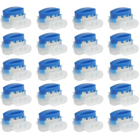 Litzee – Connecteurs de câble étanches 20 pcs – Raccords 3 fils en gel résine – Pour tondeuses robotisées et installations souterraines (1/5)