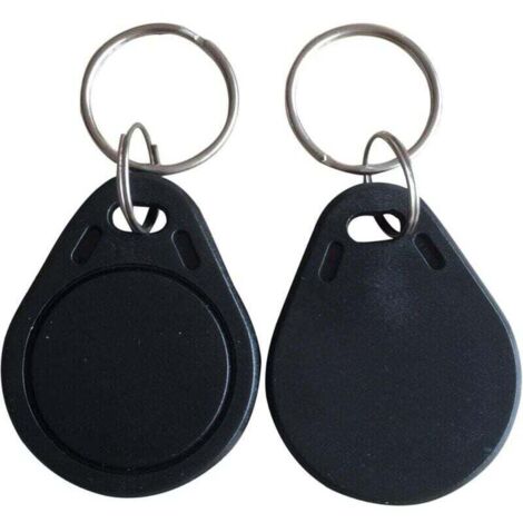 Debuns – Lot de 10 badges RFID 13.56 MHz programmables – Étanches et modifiables via application MCT Android – Pour gestion d'accès et contrôle d'accès - 56Mhz