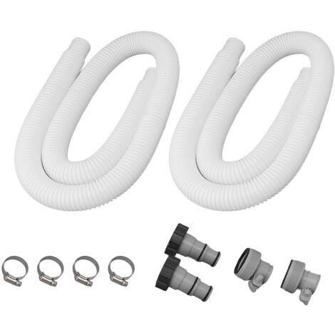 Kit de remplacement pour tuyau de filtre de piscine de 3,8 cm avec colliers d'adaptateur, tuyau de remplacement pour pompe de piscine,de DEBUNS (1/5)