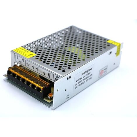 Aougo – Transformateur AC 110V/220V à DC 24V 5A 120W – Protection court-circuit et surcharge – Adaptateur pour bande LED (1/5)