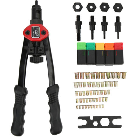 Jeffergarden Outil d'écrou à rivets manuel 12 pouces, riveteuse manuelle, outils de rivetage M3 M4 M5 M8, écrou à vis pour automobile (1/5)
