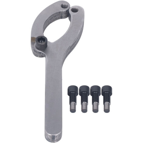 Jeffergarden Clé à Molette, clé à écrou de Presse-étoupe, clé à Broche en Acier allié, clé à écrou de Presse-étoupe Réglable, clé à Cylindre Hydraulique avec Broches pour Retirer le Cylindre (1/5)