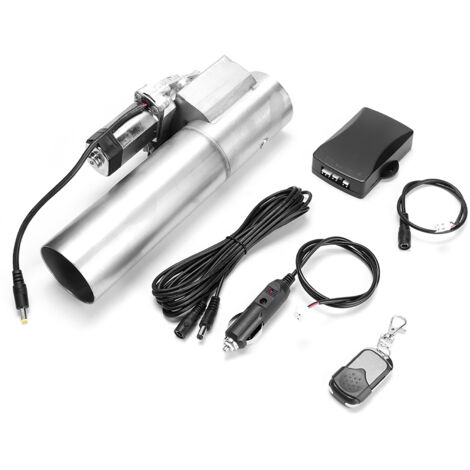 Jeffergarden Découpe de tuyau de descente d'échappement électrique en acier inoxydable de 2,5 pouces E Télécommande de soupape de découpe (1/5)