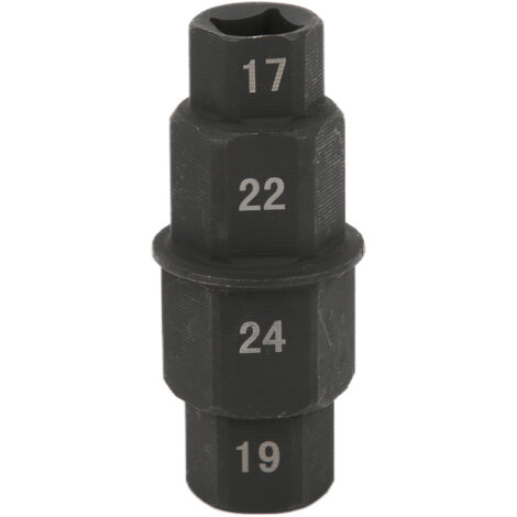 Jeffergarden Outil d'essieu hexagonal de moto 17/19/22/24mm, adaptateur de douille de broche de moyeu de roue avant de remplacement pour Yamaha R1 R6 (1/5)
