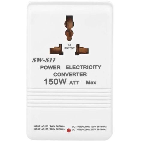 Jeffergarden SW S11 150W convertisseur de tension élévateur et abaisseur double transformateur 220V à 110V/110V à 220V prise CN