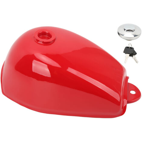 Jeffergarden Réservoir de carburant de moto rouge avec clés de remplacement pour Mini Trail Z50 Z50J Z50R 1979 - 1999 (1/5)