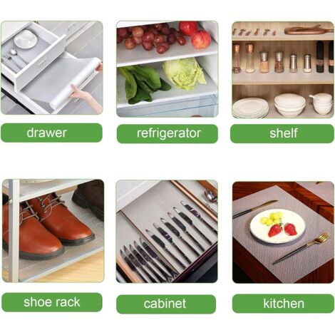 Tapis Fond De Tiroir Antidérapant EVA 45cm X 500cm - Protection Antibactérienne Pour Cuisine Réfrigérateur Placard