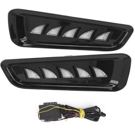 Jeffergarden Feu de jour LED ambre pour Ford F150 Raptor 1819, 2 pièces, Signal antibrouillard, 3 couleurs