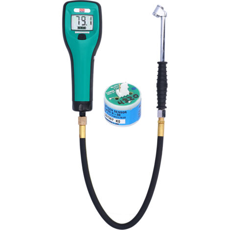 GARRYFIZH Détecteur de gaz ABS portable en alliage d'acier et caoutchouc pour tester la pureté de l'azote des pneus de voiture (1/5)