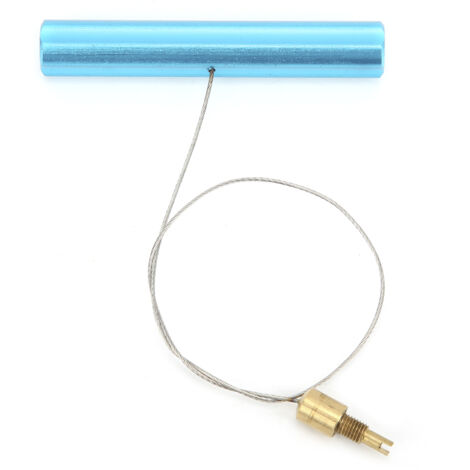 Jeffergarden Outil d'extraction de Valve d'air de moto, Tube de tige de pneu bleu 80x1 0mm/3,1x0,4 pouces, composants de vélos (1/5)