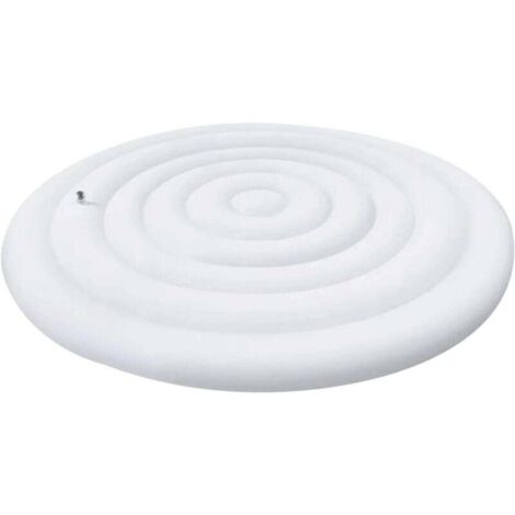 Houhence – Couverture pour spa rond 145 cm – PVC épais et durable – Résistante aux intempéries – Valve de gonflage rapide