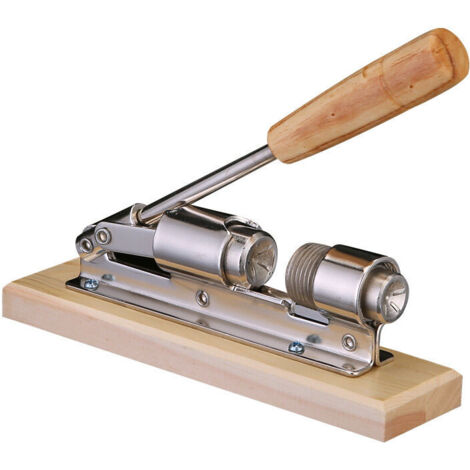 Casse-Noisette Manuel,Écrous Casse Noix Pinces En Noyer Inoxydable Pince À Châtaignes Pince Casse Noisette Ouvre-Écrou Cuisine Avec Base En Bois Et Poignée Pour Noisettes, Amandes Ou Autres Écrous,arg (1/5)