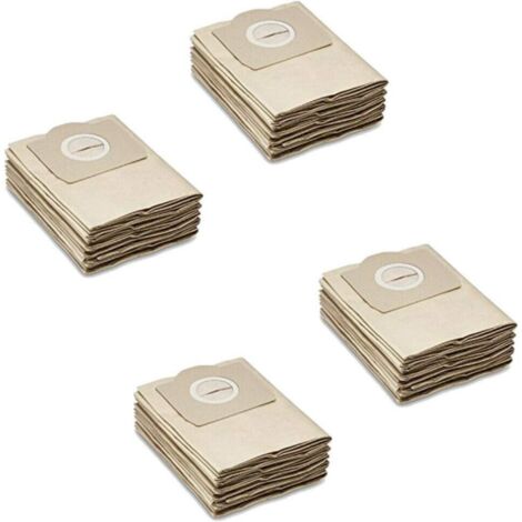 20 pièces Sacs d'aspirateur, Sacs filtrants en papier tels que 6.959-130.0 compatibles avec KÄRCHER WD2, WD3, MV2, MV3, A2054, A2201