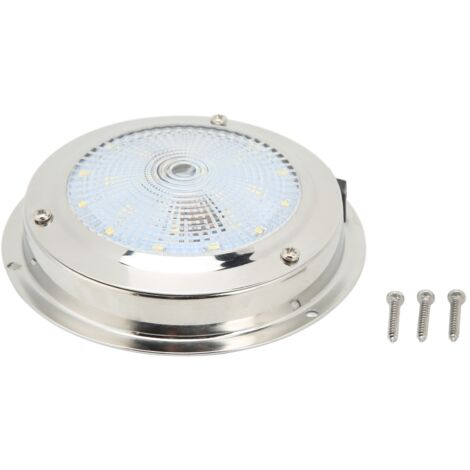 GARRYFIZH Plafonnier pour camping-car, étanche IP65, botier en acier inoxydable 316, lampe de courtoisie marine DC12-24V (1/5)