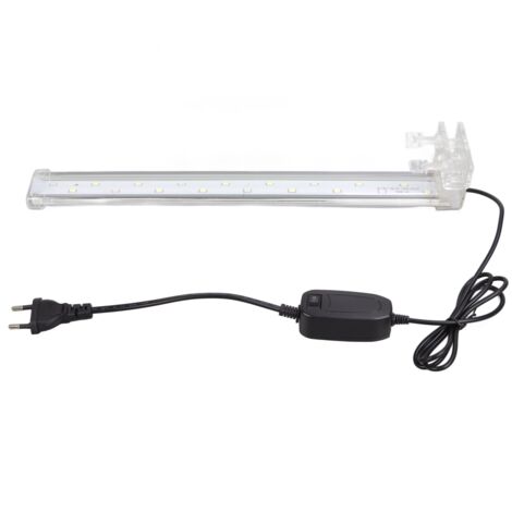 Jeffergarden Lampe à pince pour réservoir de poissons, cristal haute luminosité, étanche, lumière LED pour Aquarium, prise ue, 220V WH-380 (1/5)