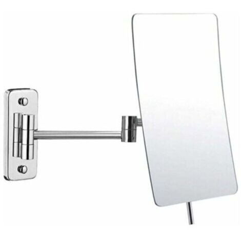 Miroir Mural Grossissant x3 Fois grossissement-Extension Pliant-360 Degrés Rotation Miroir Grossissant Miroir Salle De Bain avec Le Forage
