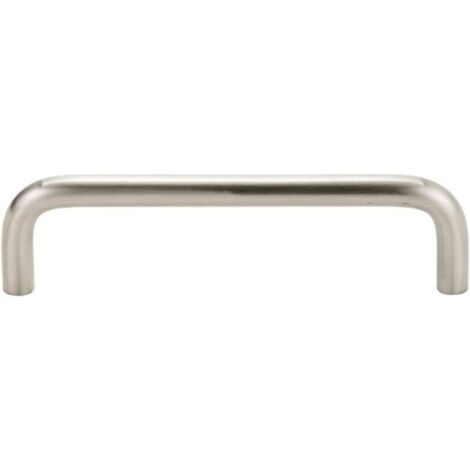 Poignée de meuble design, distance entre les trous 160 mm, pour cuisine, salle de bain, étagère, alliage d'aluminium, argent, 2 pièces (1/4)