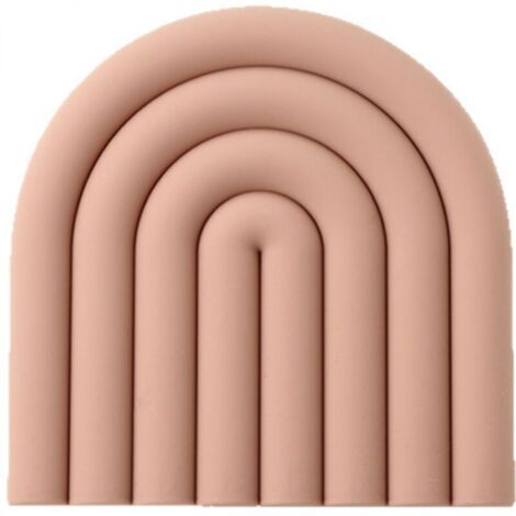 Tapis isolant antidérapant en silicone, rose, 1515cm, durable et résistant à la chaleur, adapté aux ustensiles de cuisine. (1/4)