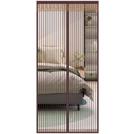 Moustiquaire Porte Fenêtre Magnétique 120x220cm Rideau Porte Anti Mouche Insecte Moustiquaire Aimantée Bande Adhésive Fermeture Automatique Maille Très Fine Installation Facile sans Perçage (1/4)