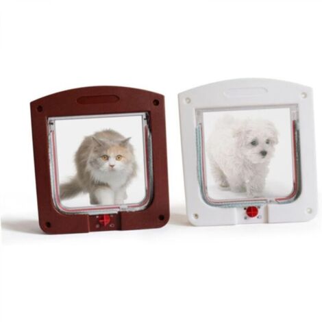 Porte d'entrée contrôlable pour petits animaux avec commandes pour installation à domicile (1/4)