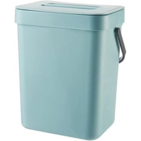 Poubelle à Compost de Cuisine, Petit Récipient de Comptoir Domestique en Matériau PP 3L avec Couvercle, Ustensile de Poubelles de Composteur de (1/4)