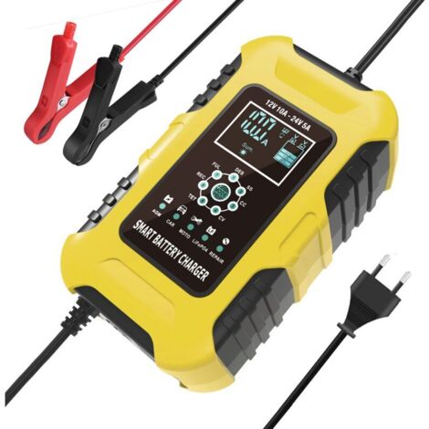 12V10A 24V5A Fer Lithium GEL Plomb Acide AGM LiFePo4 Moto Batterie De Voiture Chargeur Intelligent (1/4)