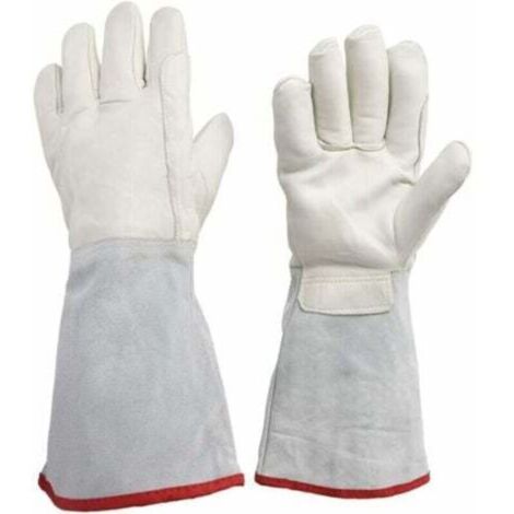 Gant de travail de sécurité pour stockage cryogénique, gants de 60 cm de long cryogéniques, gants de travail de protection étanches, gants congelés au nitrogène LNG (1/4)